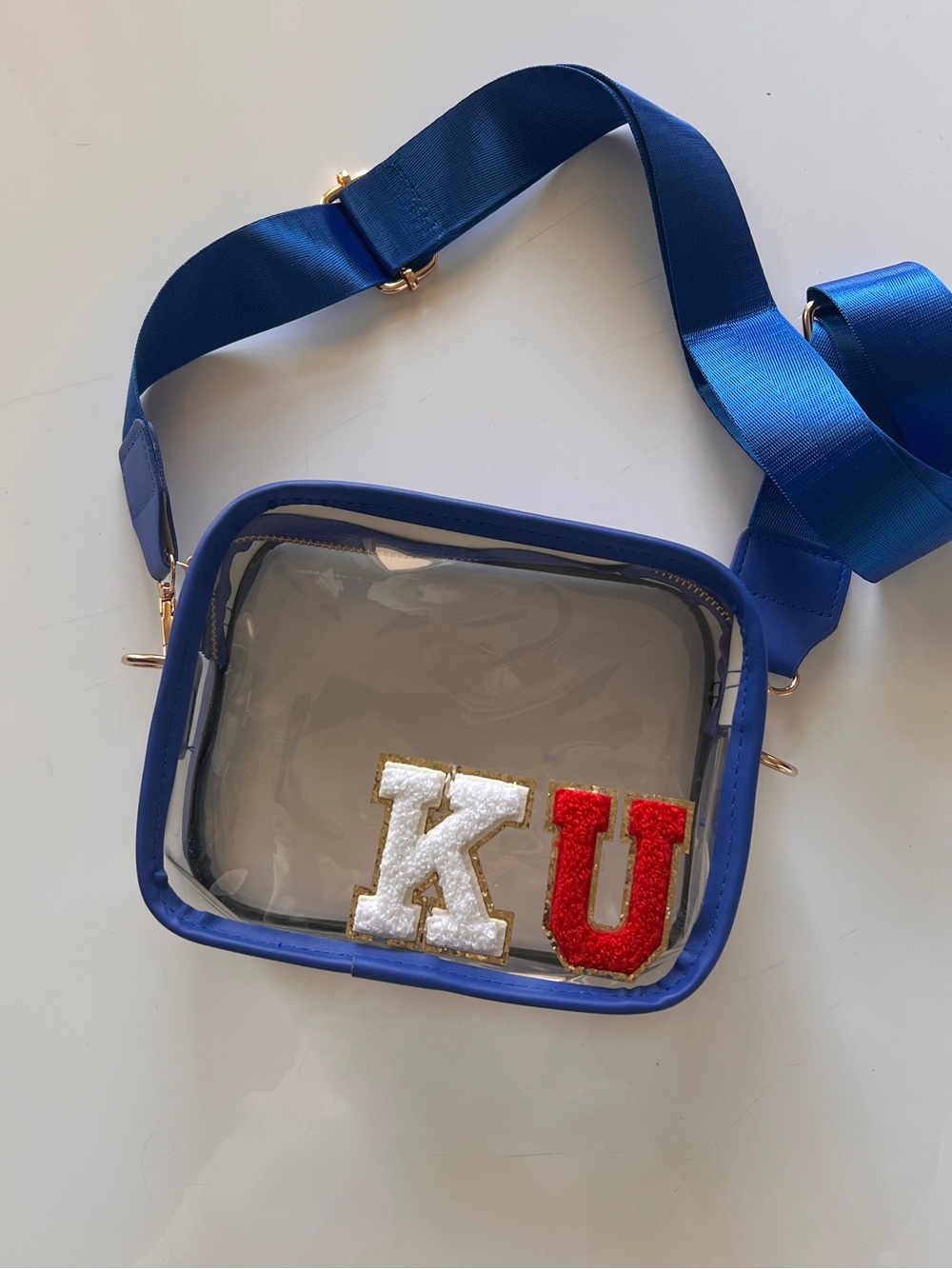 KU Clear Crossbody Gameday Bag